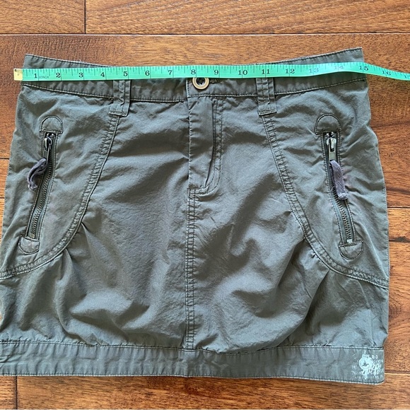 90s Y2K Vintage Groggy Olive Green Mini Skirt - Picture 12 of 15